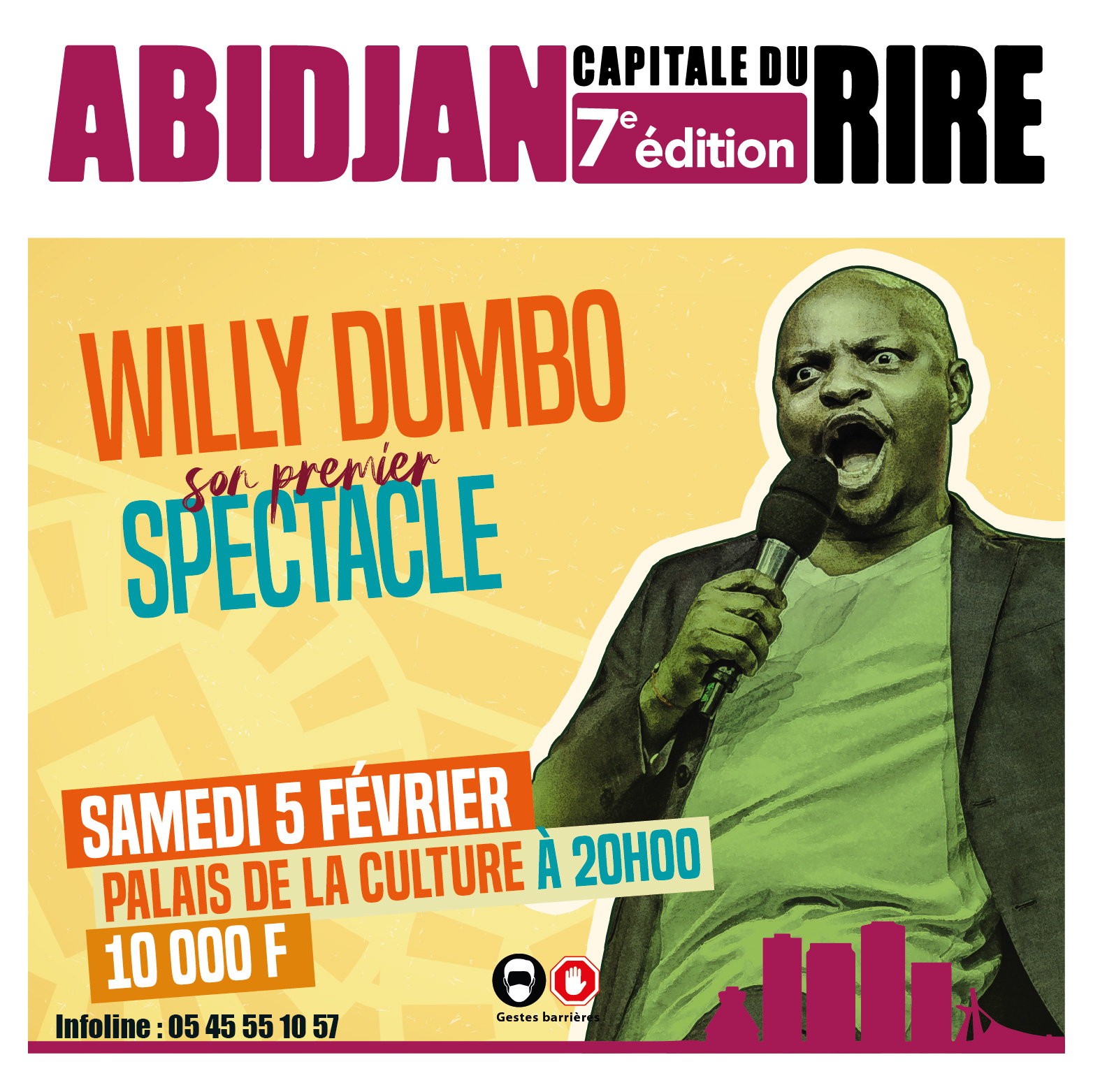 7e Edition Abidjan capital du rire : Willy dans son premier spectacle