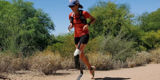 Amputée d’une jambe, elle boucle l’équivalent de 104 marathons en 104 jours