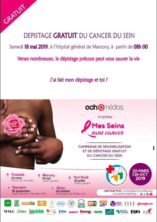 " Mes Seins sans cancer" : campagne de sensibilisation et de dépistage gratuit du cancer du sein