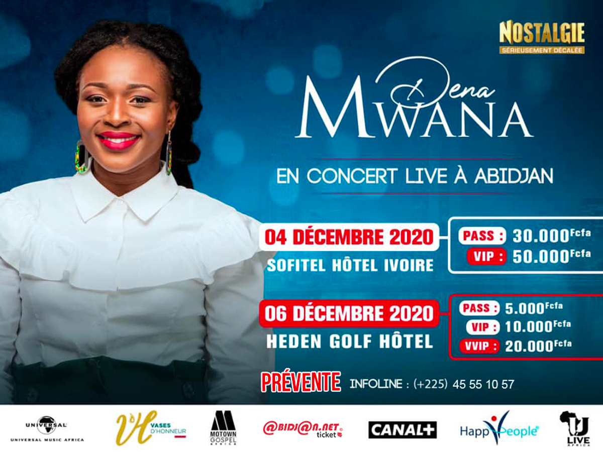 Dena Mwana en concert live à Abidjan