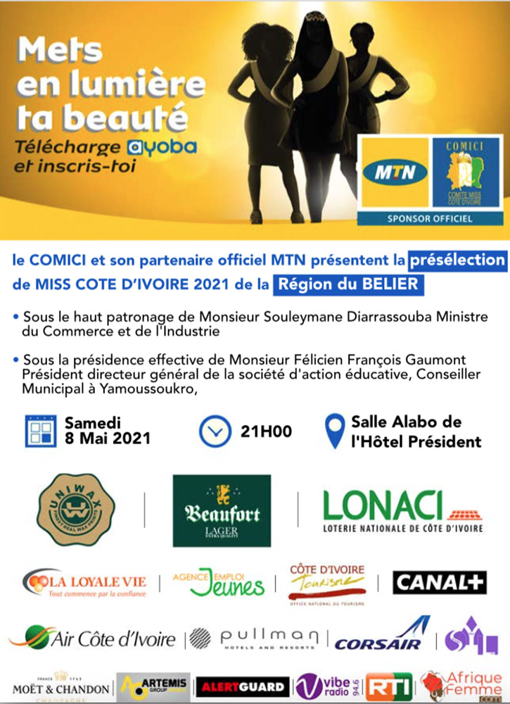Présélection Miss CI 2021 de la Région du Belier