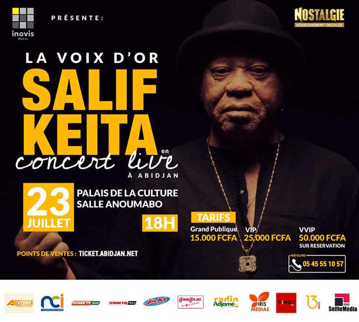La Voix d'Or SALIF KEITA en Concert Live à Abidjan