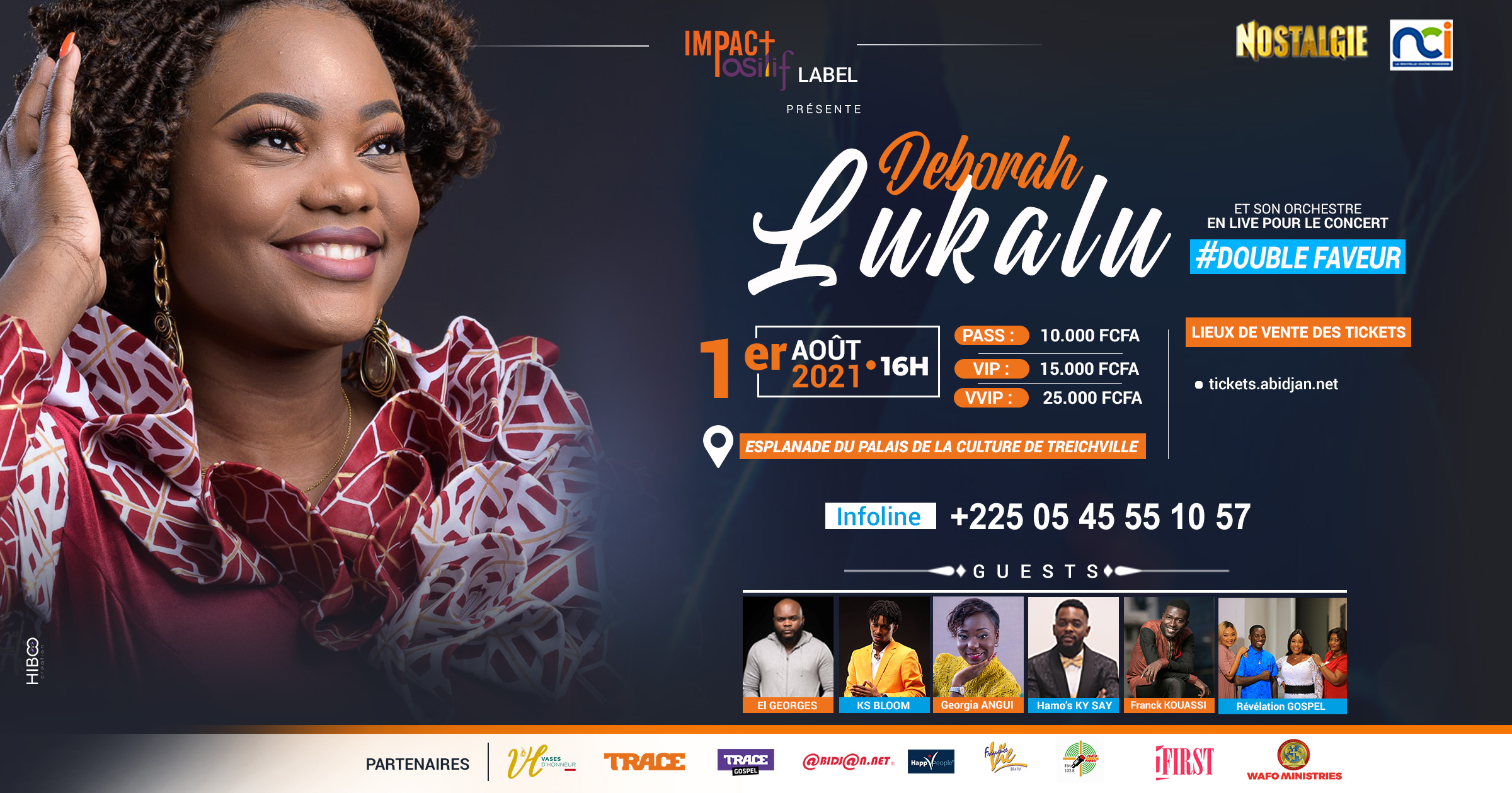 Deborah Lukalu et son orchestre en live pour le concert Double Faveur