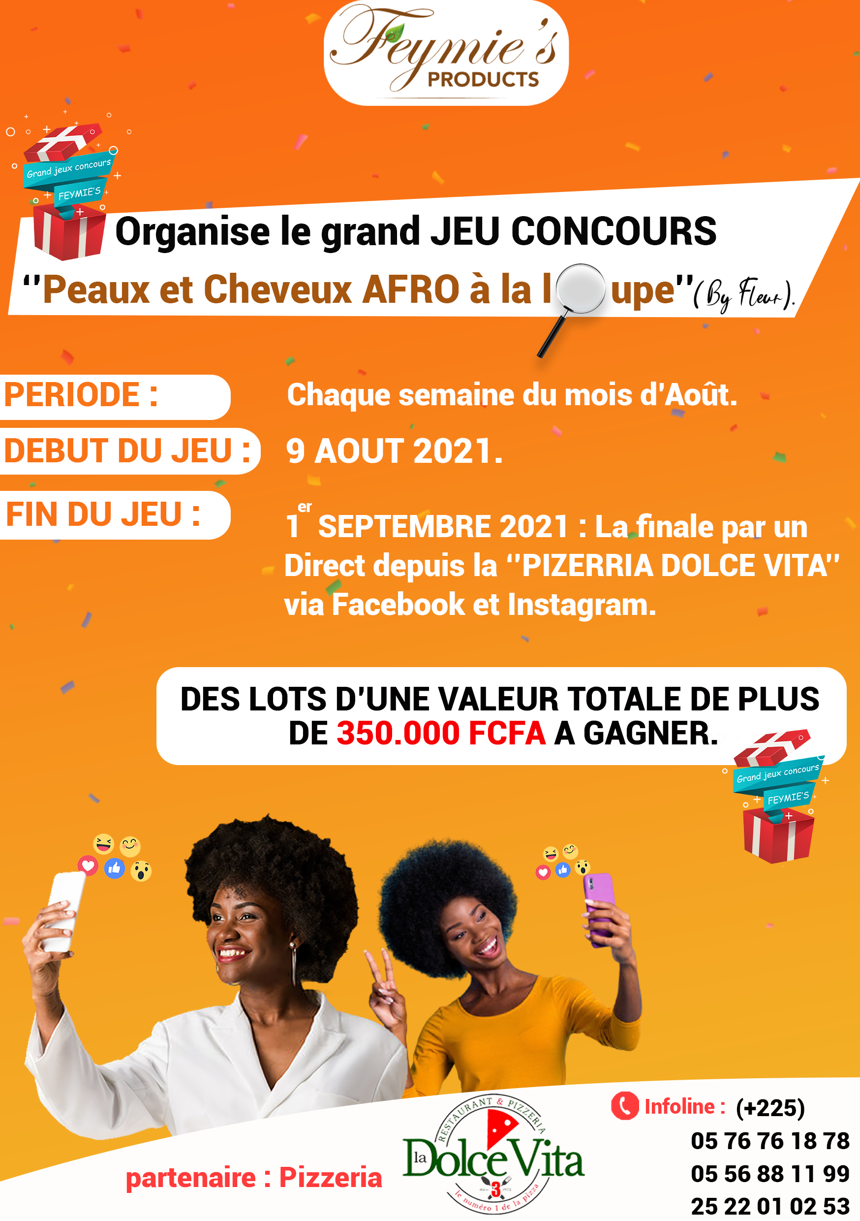 Jeu concours  : peaux et cheveux afro à la loupe