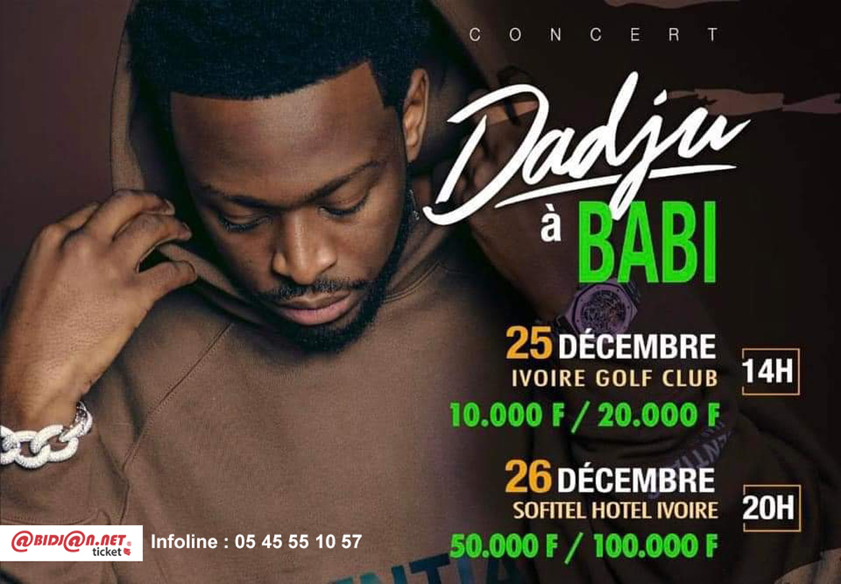 Dadju en concert à Babi