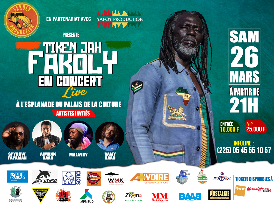 Tiken Jah Fakoly en concert live