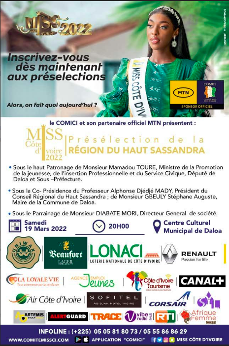 Présélection Miss Côte d'Ivoire de la région du Haut Sassandra