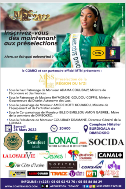 Miss CI : la présélection de la région du N'zi