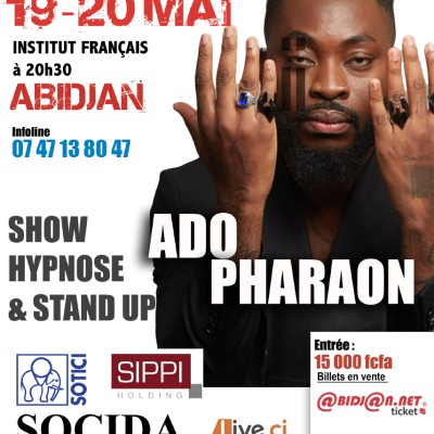 Ado Pharaon, show hypnose & stand up