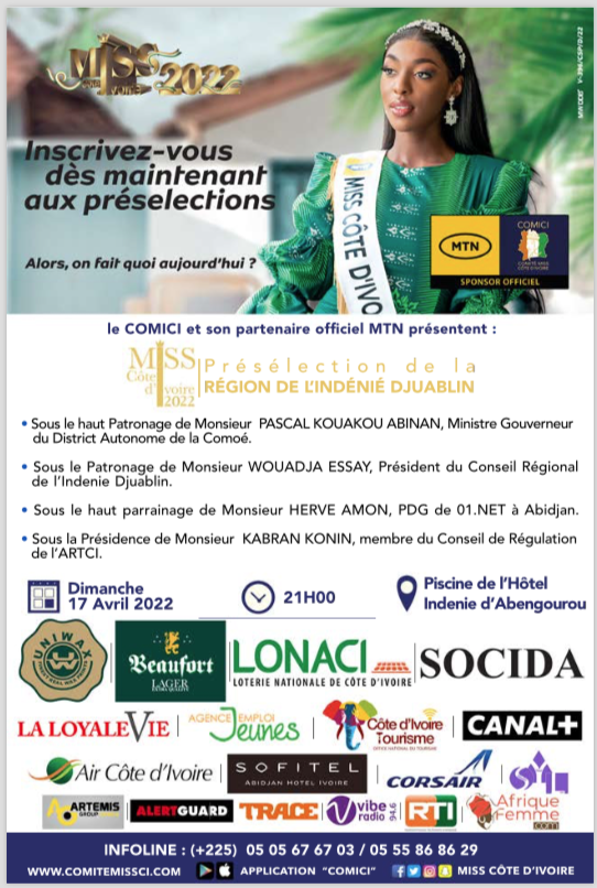 Présélection Miss CI 2022 : Région de l'Indenié Djuablin