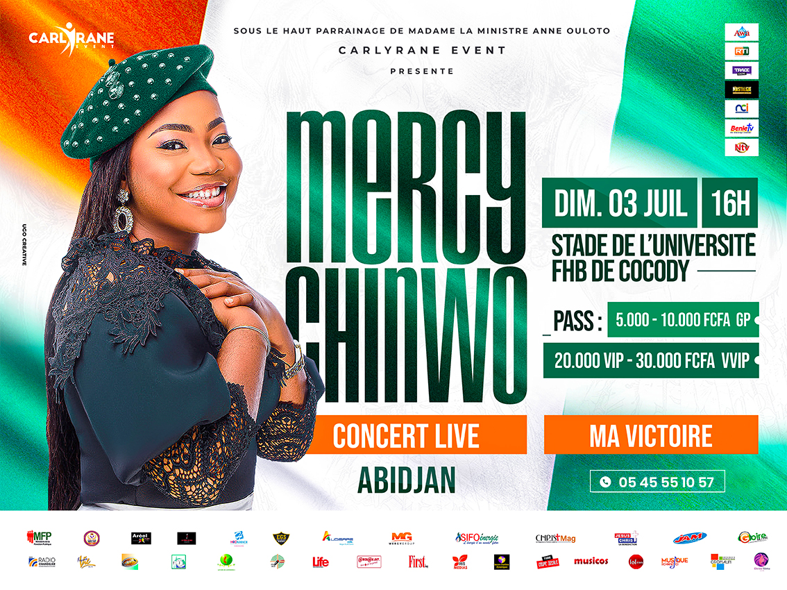 Mercy Chinwo en concert live à Abidjan