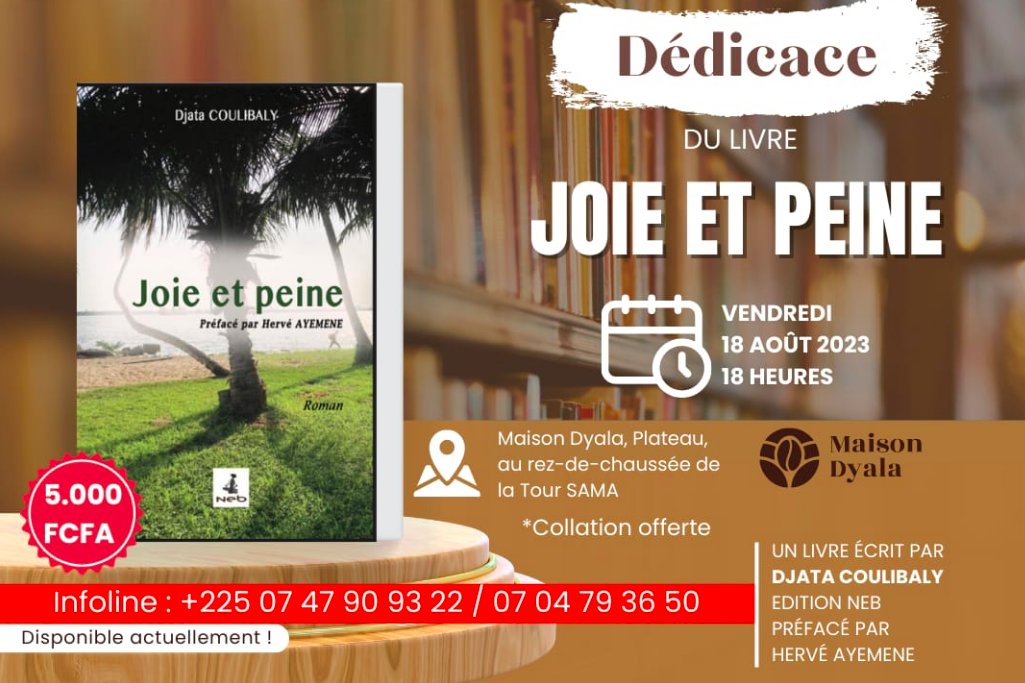 Dédicace du livre ''Joie et peine''