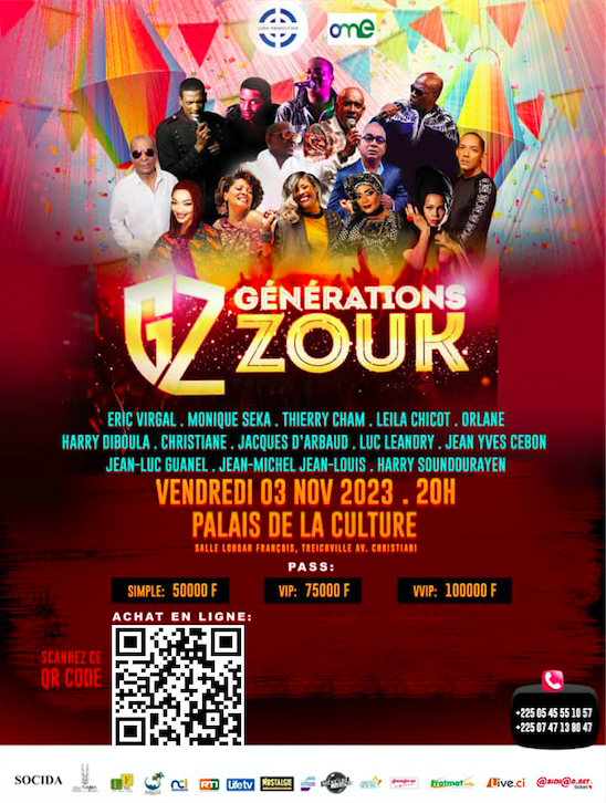 La Génération Zouk en concert