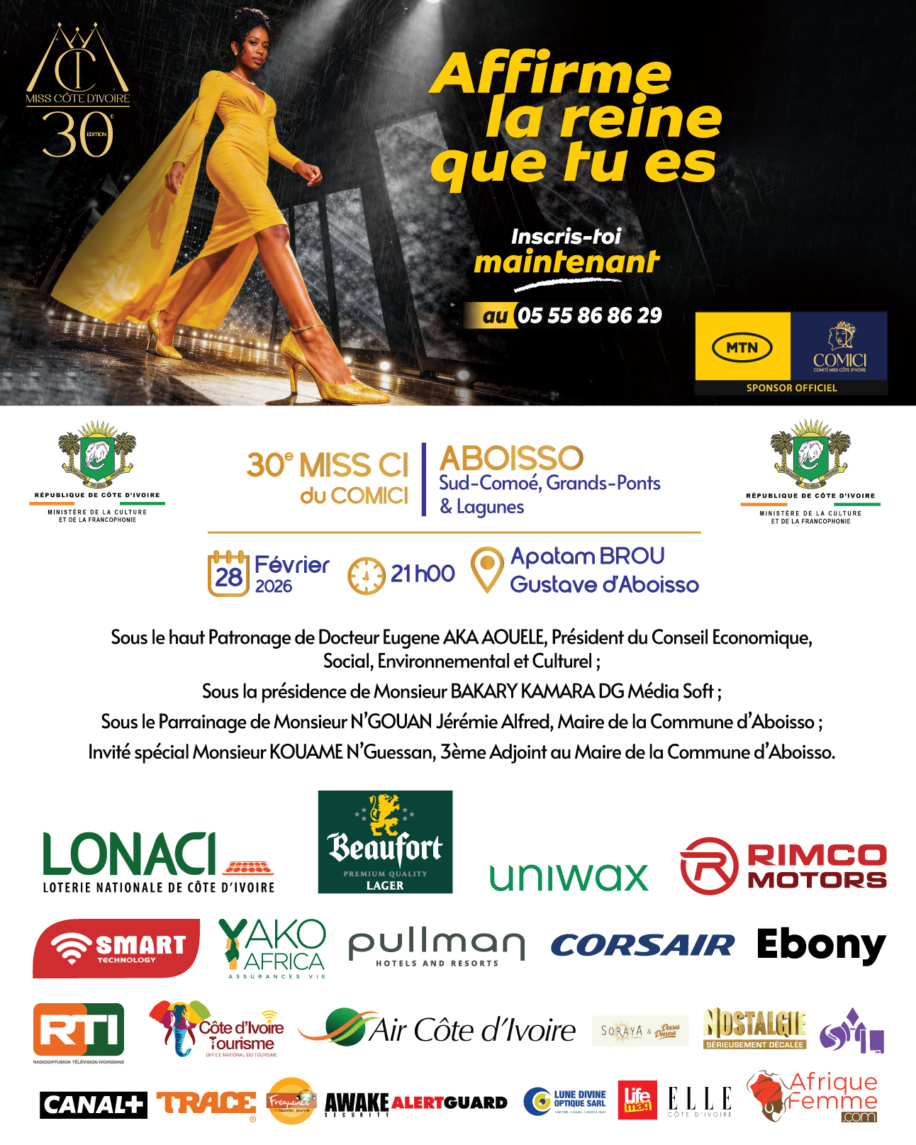 PRÉSELECTION MISS CÔTE D'IVOIRE ABOISSO