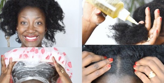 Traitement à l`huile chaude pour une croissance plus rapide des cheveux