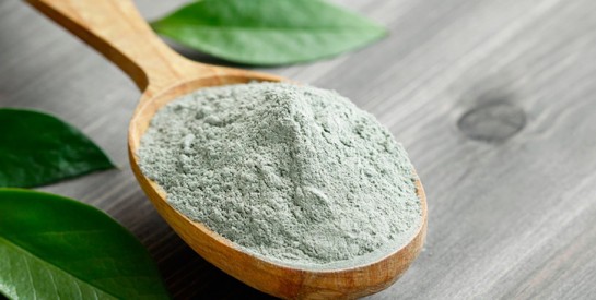 Masque à l`argile verte pour les cheveux gras