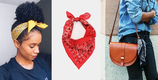 Le bandana: 3 manières pour bien porter cet accessoire avec style