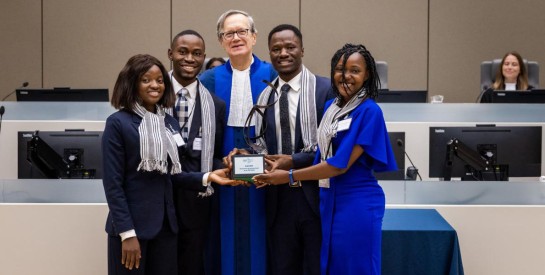 Quatre étudiants burkinabè remportent le premier prix du concours du procès fictif à la CPI