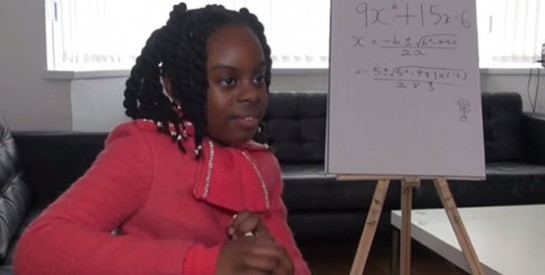 Esther, 10 ans et déja en licence de mathématiques