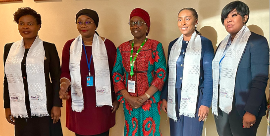 Les Femmes du chapitre Ivoirien de l'AWLN accompagnent le lancement de deux axes stratégiques à l'Union Africaine à New York.