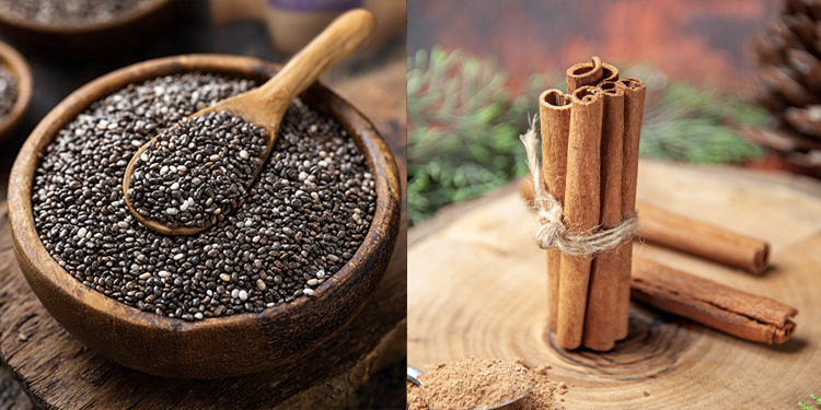 Le secret minceur naturel : associer les graines de chia et la cannelle
