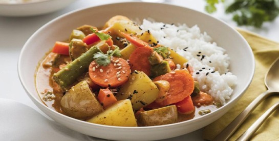 Curry de légumes au lait de coco : un plat sain, savoureux et facile à préparer