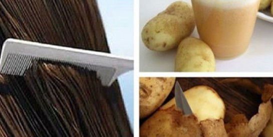 Saviez-vous que l`eau de peau de pomme de terre pouvait renforcer vos cheveux ?