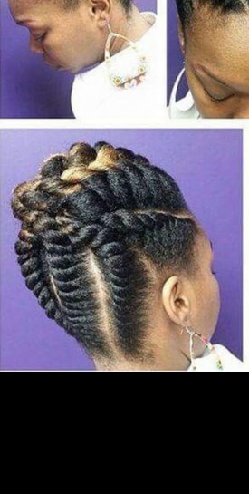 Inspiration de coiffure: les Flat twists