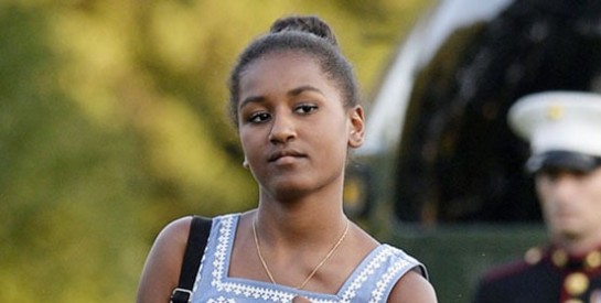 Sasha Obama enceinte de 3 mois…