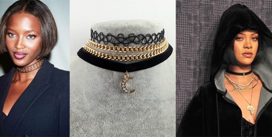 Le collier choker: la tendance du ras du cou