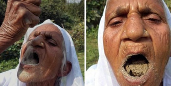 Kusma, la femme indienne qui mange du sable pour rester jeune !